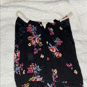 Black floral dress